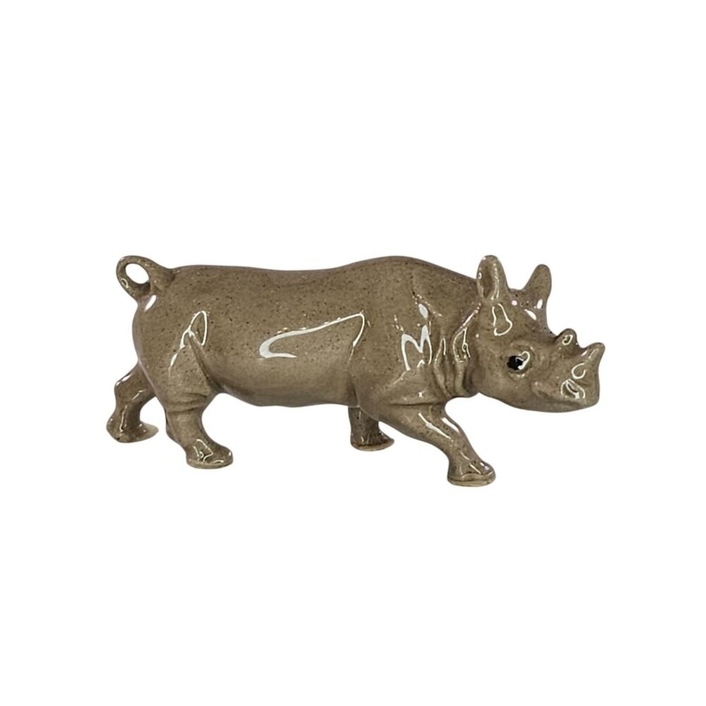 Hagen Renaker Rhinoceros Rhino Mama Walking Miniature Figurine
